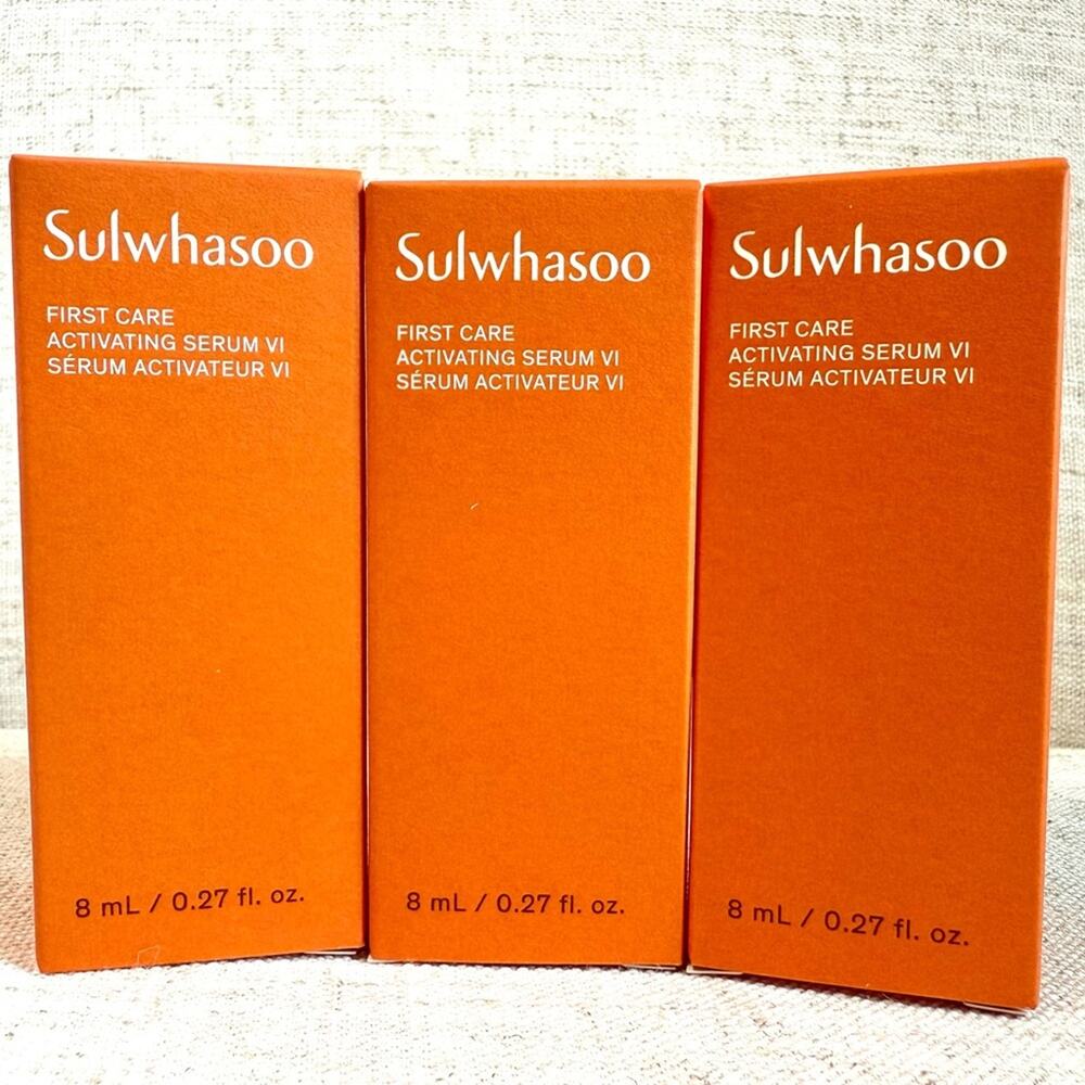 Sulwhasoo First Care Activating Serum VI 3x 8mL Deluxe Travel Size New Sealed